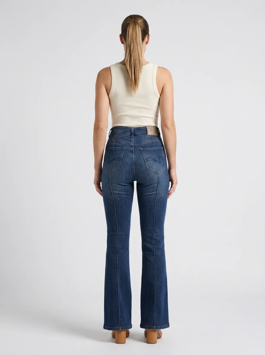 Women's High Waist Casual Denim Jeans