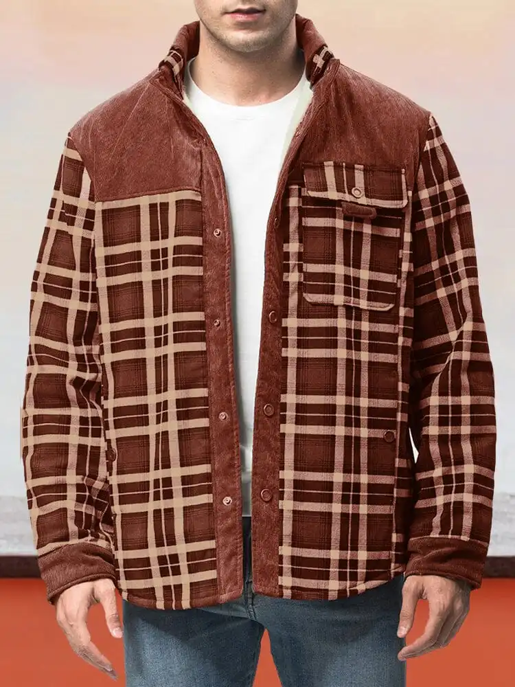 Padded Warm Cotton Flannelette Jacket Coat