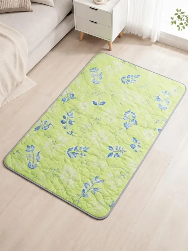 Blue Floral Print Cooling Mat