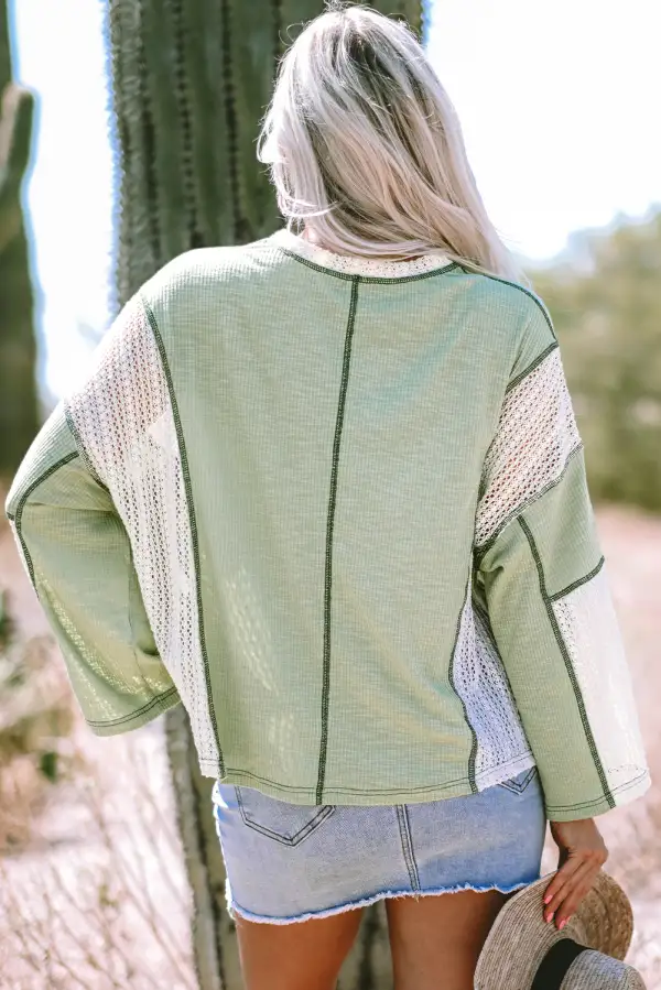 Women's Loose Fit Exposed Seam Top