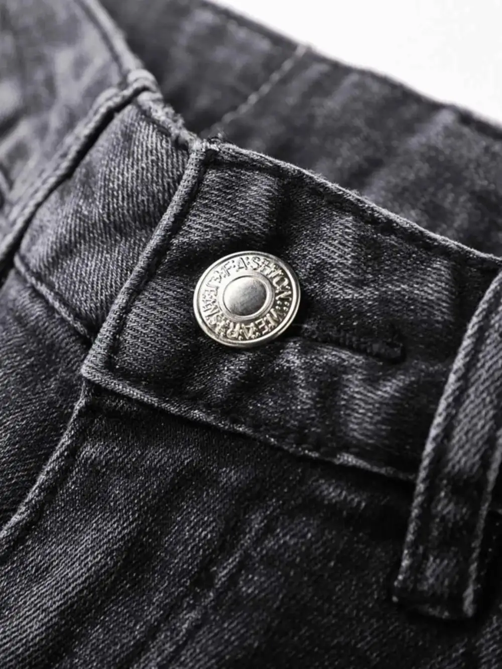 Distressed Slim Fit Ripped Jeans