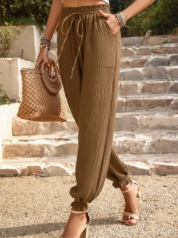 Woven Clean High Waisted Pants