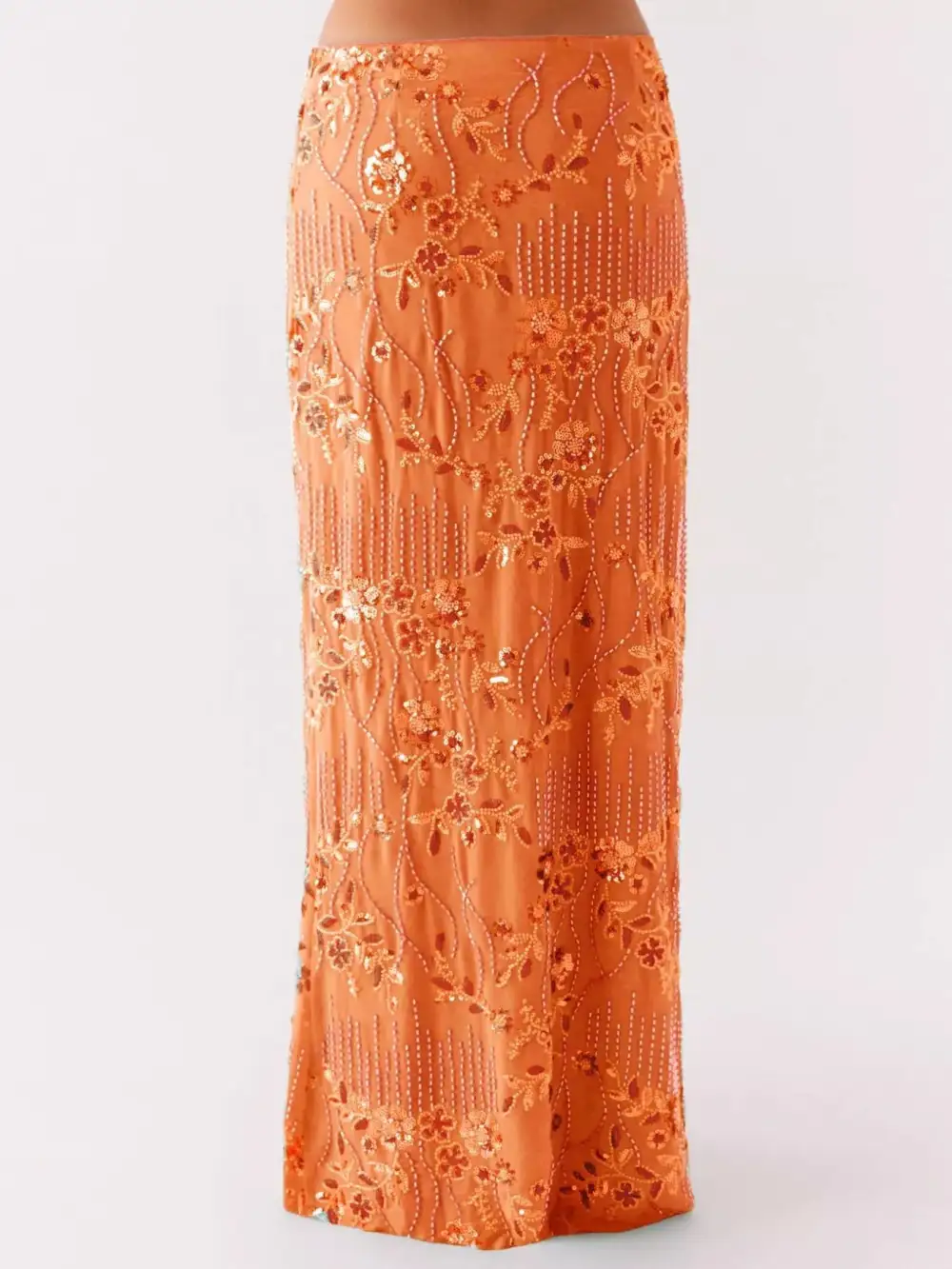 Soft Lace Sequined Skirt