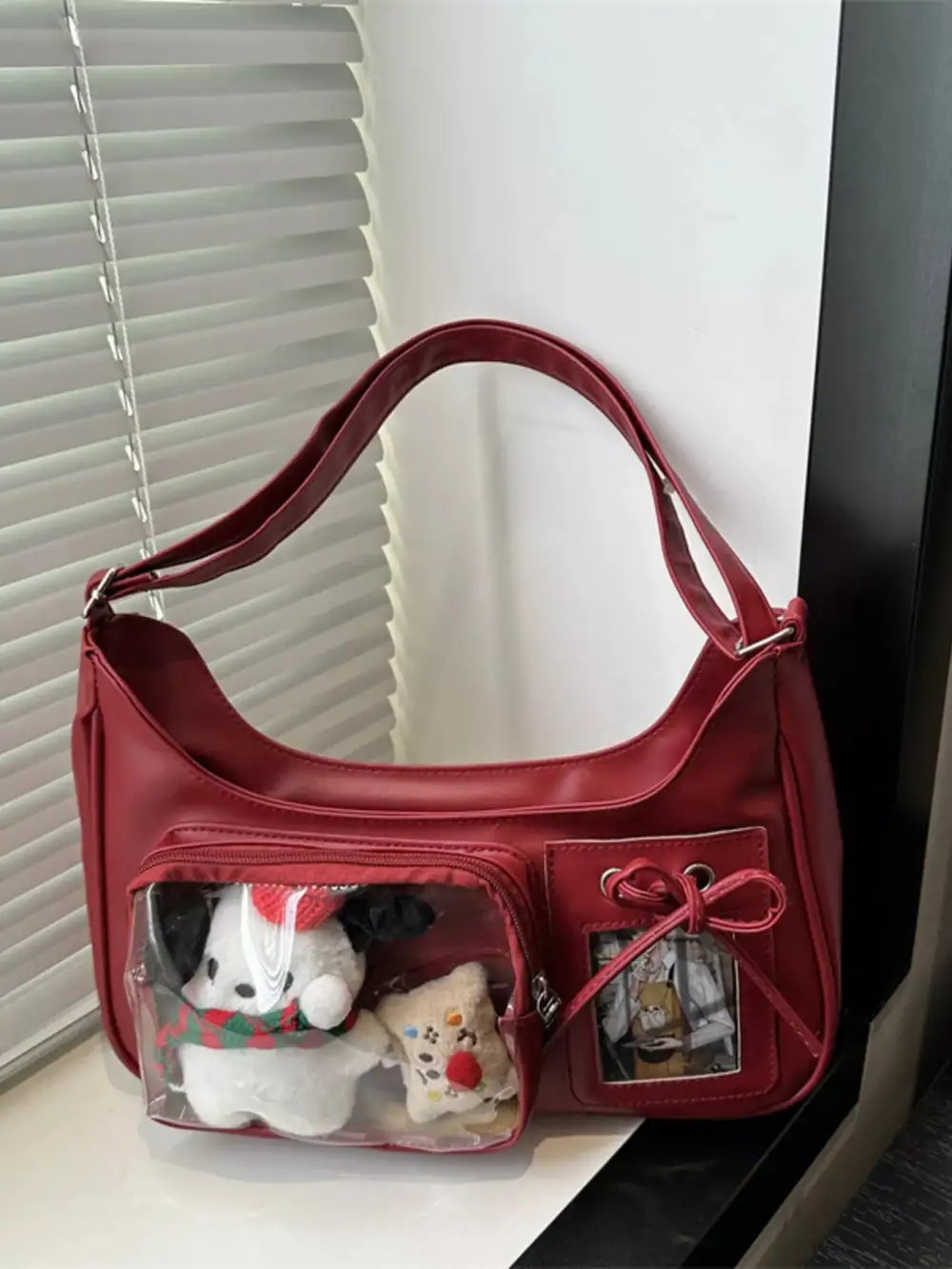 Clear Pocket Crossbody Bag
