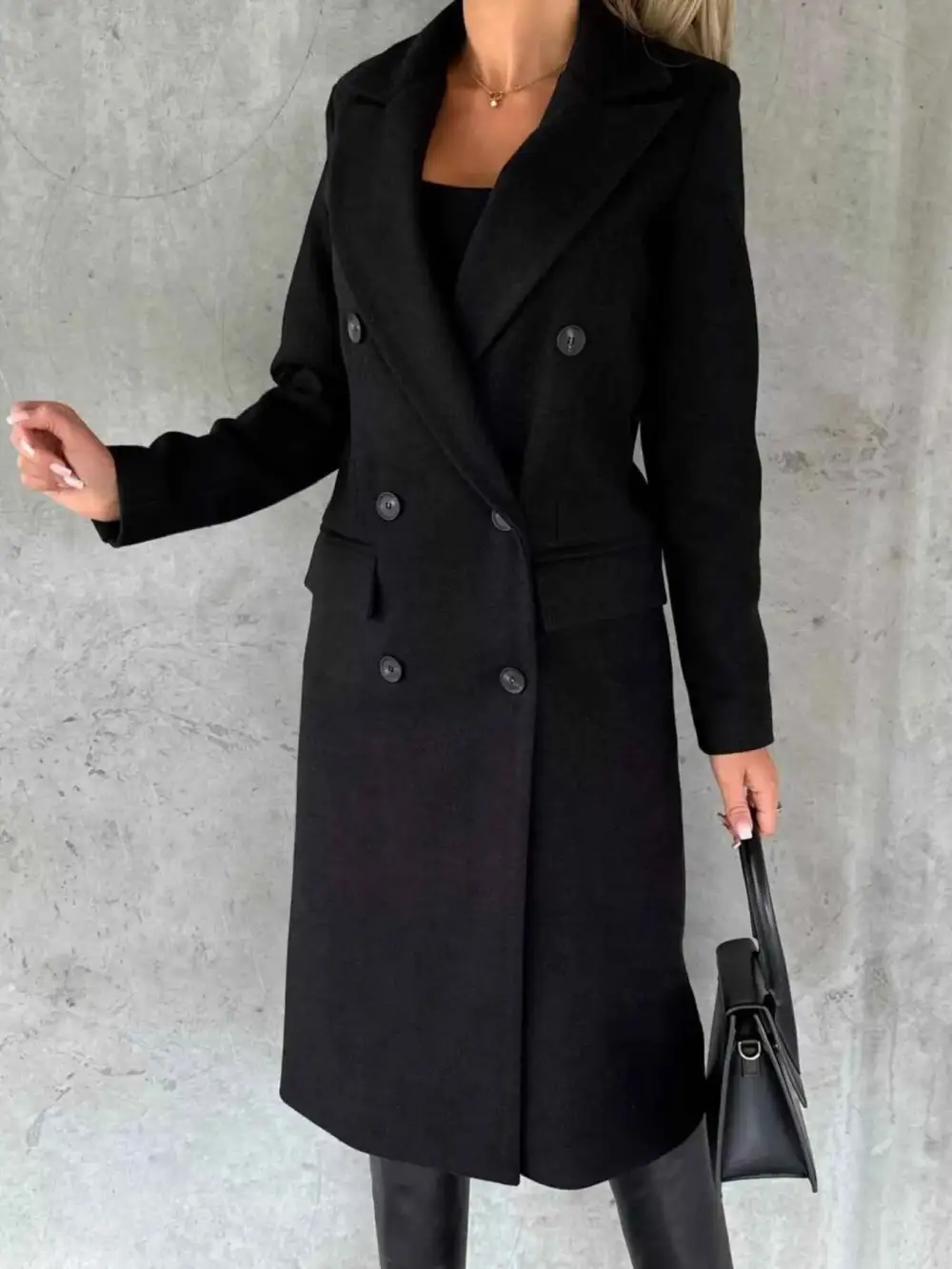 Double Breasted Longline Coat