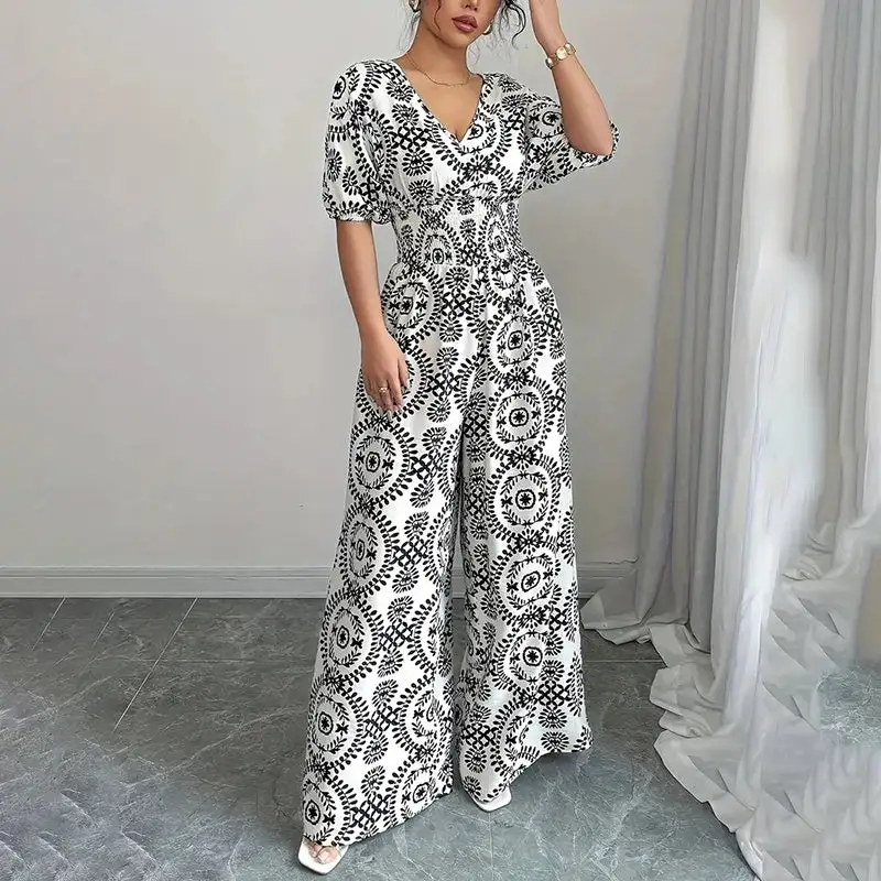 Relaxed Wide-Leg Casual Jumpsuit