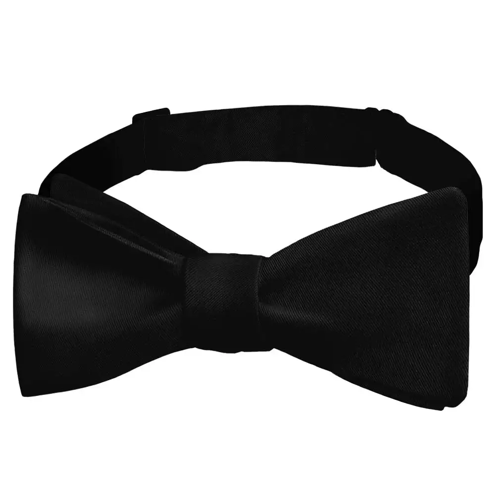 Crisp Solid Motif Bow Tie