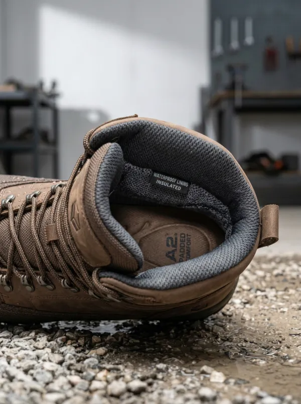 Everyday Outdoor Leather-Look Men's Waterproof Work Boots