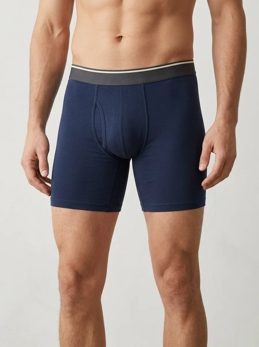 Relaxed Elastic Waistband Boxer Briefs
