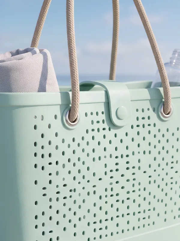 Coastal Market Perforated Tote
