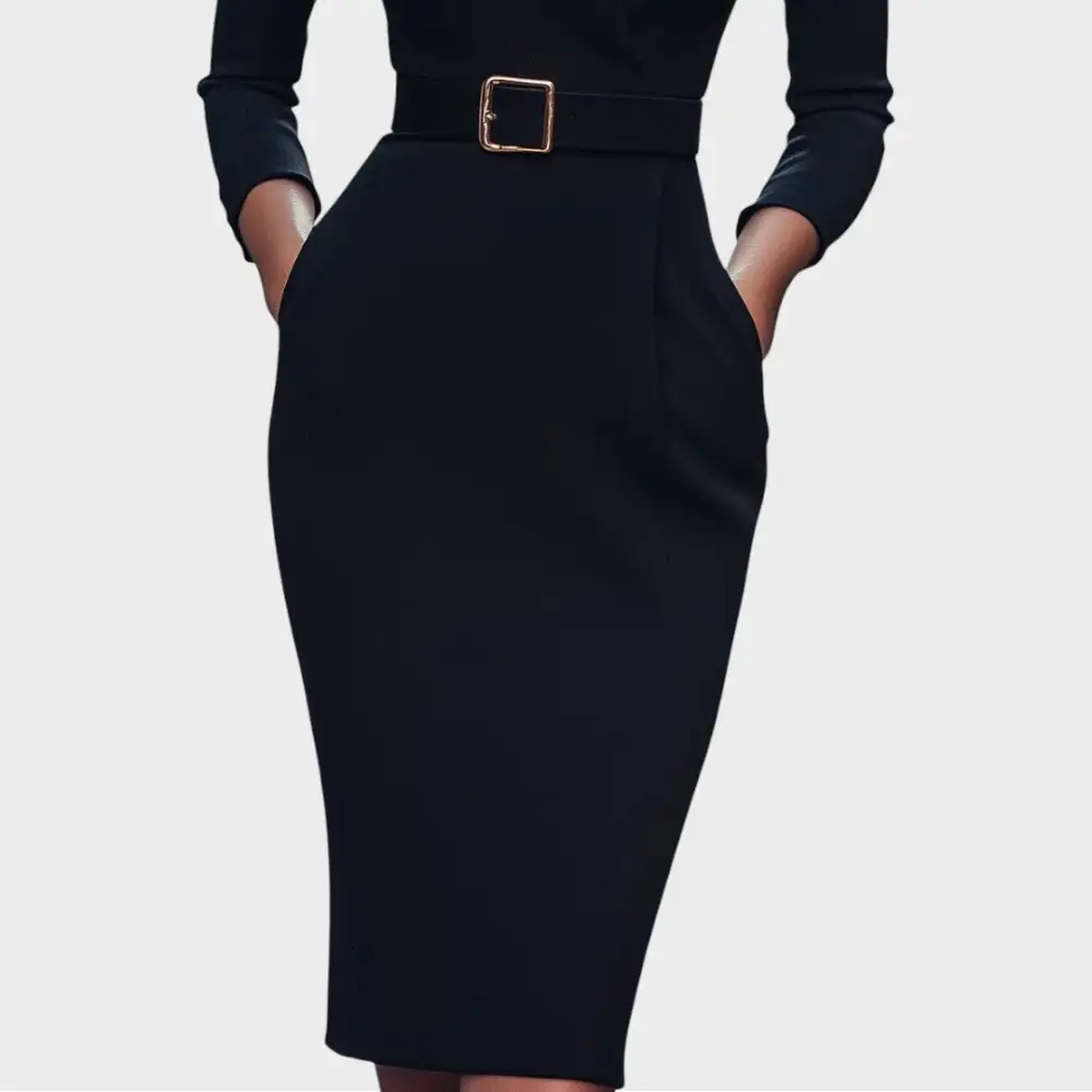 Relaxed Belted Everyday Midi Dress