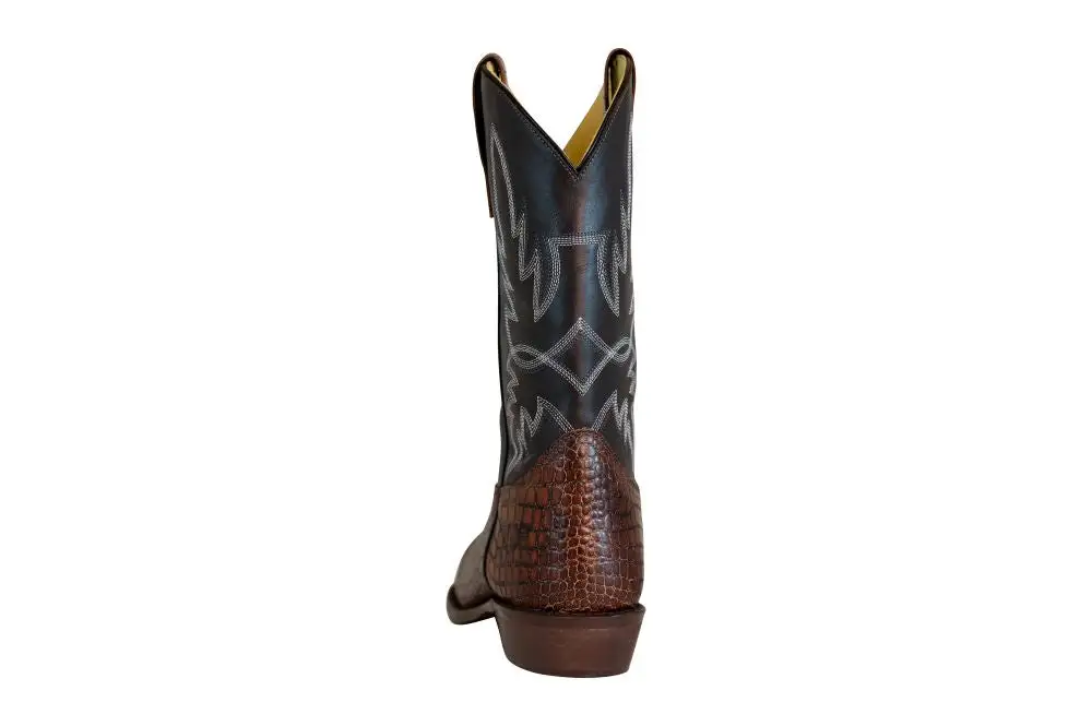 Tapered Layered Shaft Men's Denim Boots