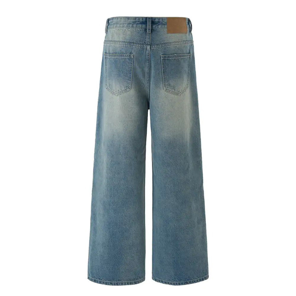 Modern Wide Leg High Rise Denim Jeans