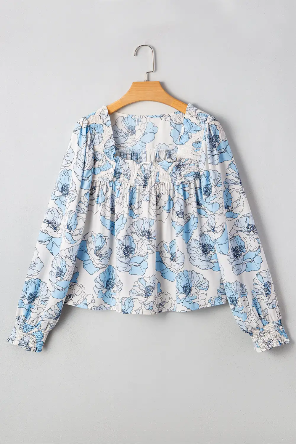 Easy Floral Frill Detail Blouse