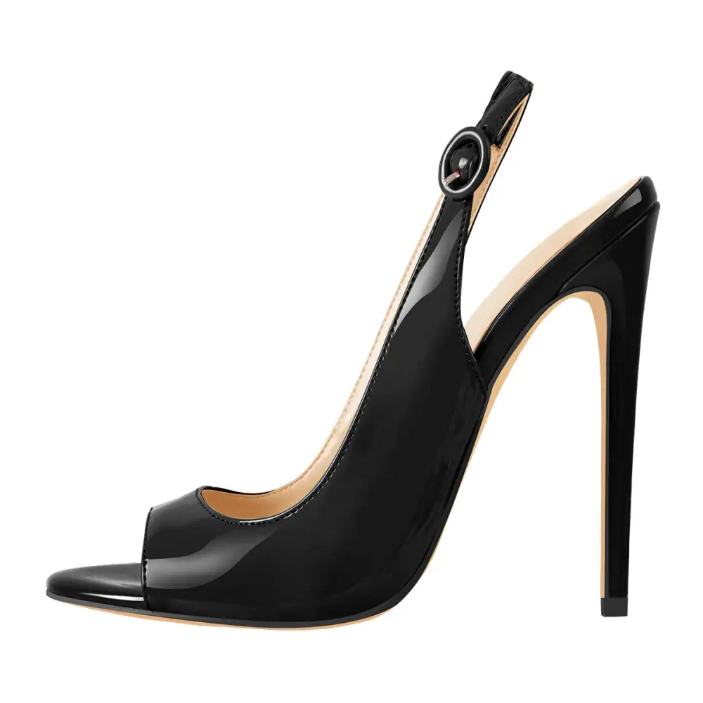 Open Toe Thin High Heel Slingback Sandals