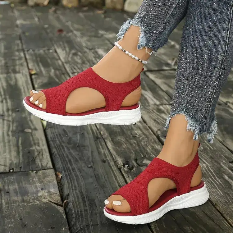 Modern Open Toe Platform Sandals