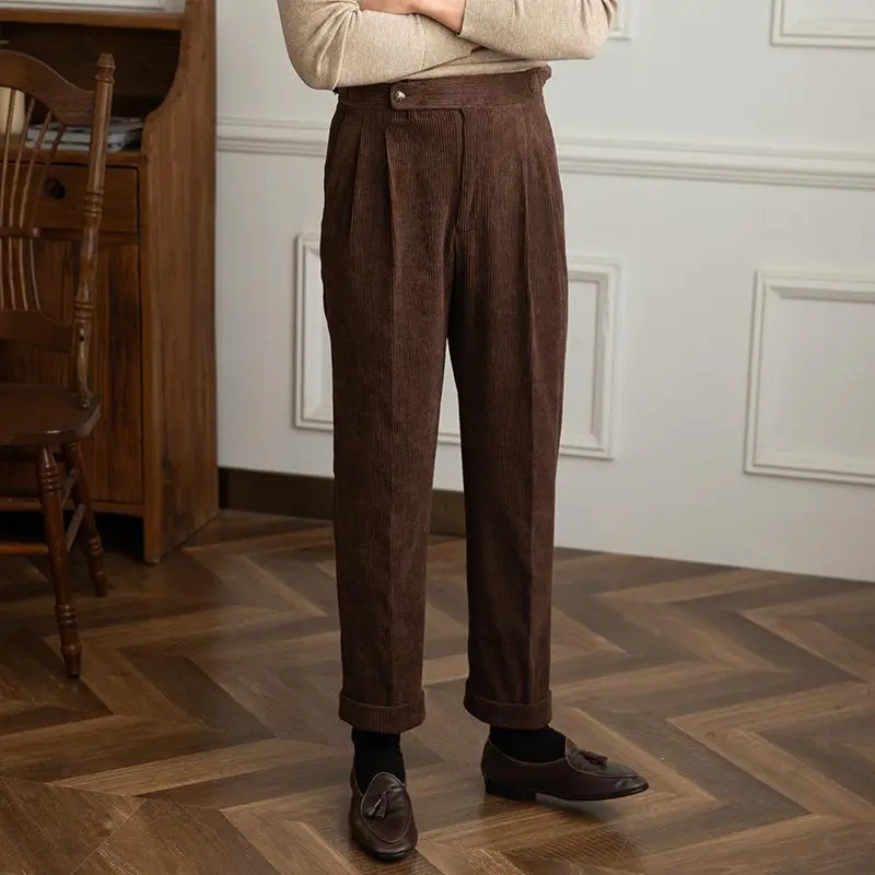 Corduroy Straight Pants