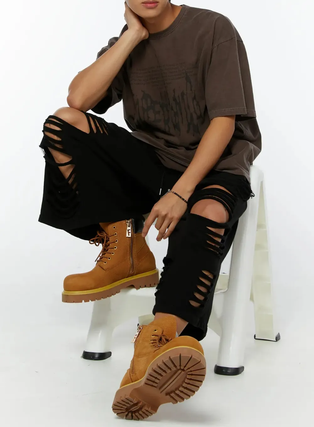 Men's Oversized Pigment Dyed Graphic Tee