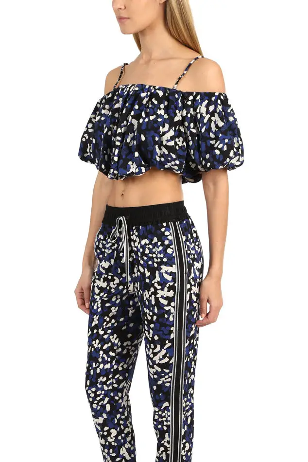 Silk Cropped Tank Top