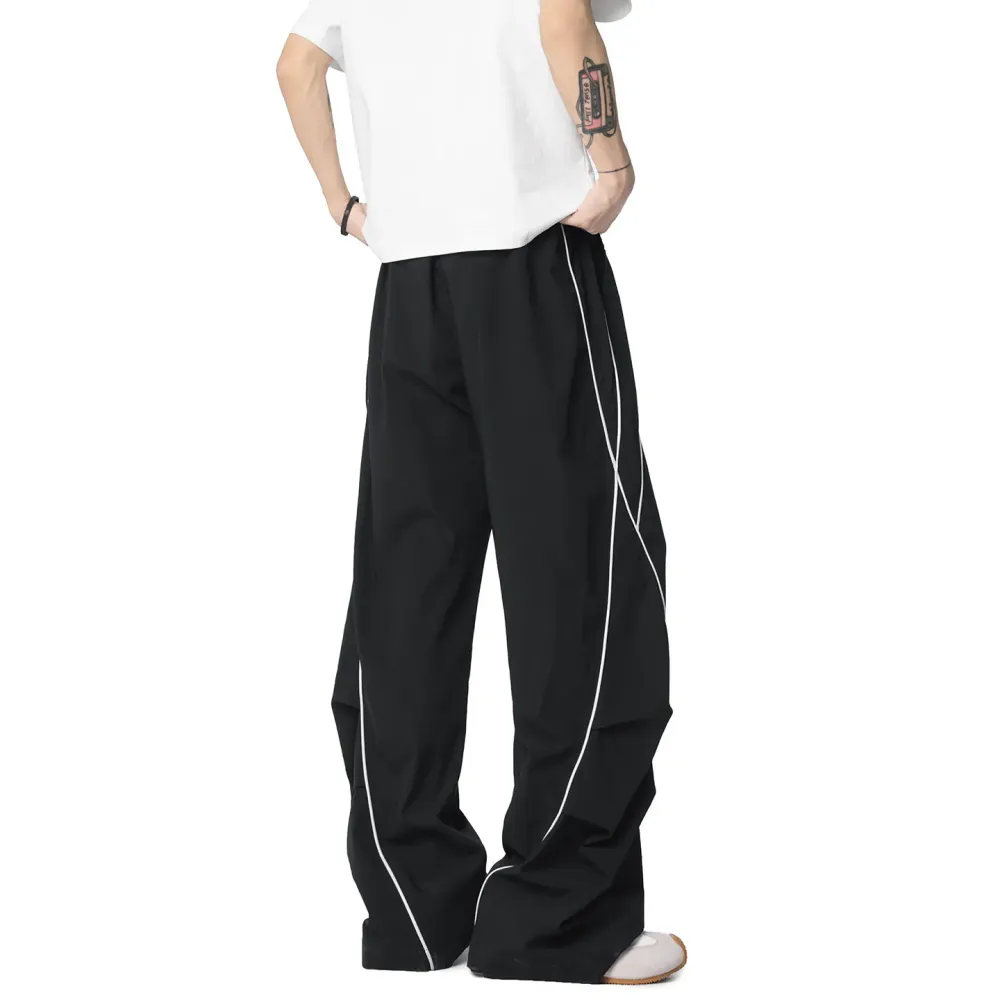 Vintage Panel-Line Wide-Leg Pants