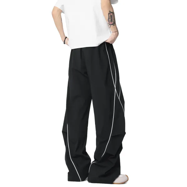 Vintage Panel-Line Wide-Leg Pants