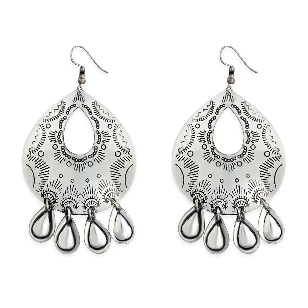Framed Bold Artful Drop Earrings