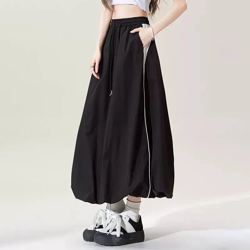 High Waist A-Line Bubble A-Line Skirt
