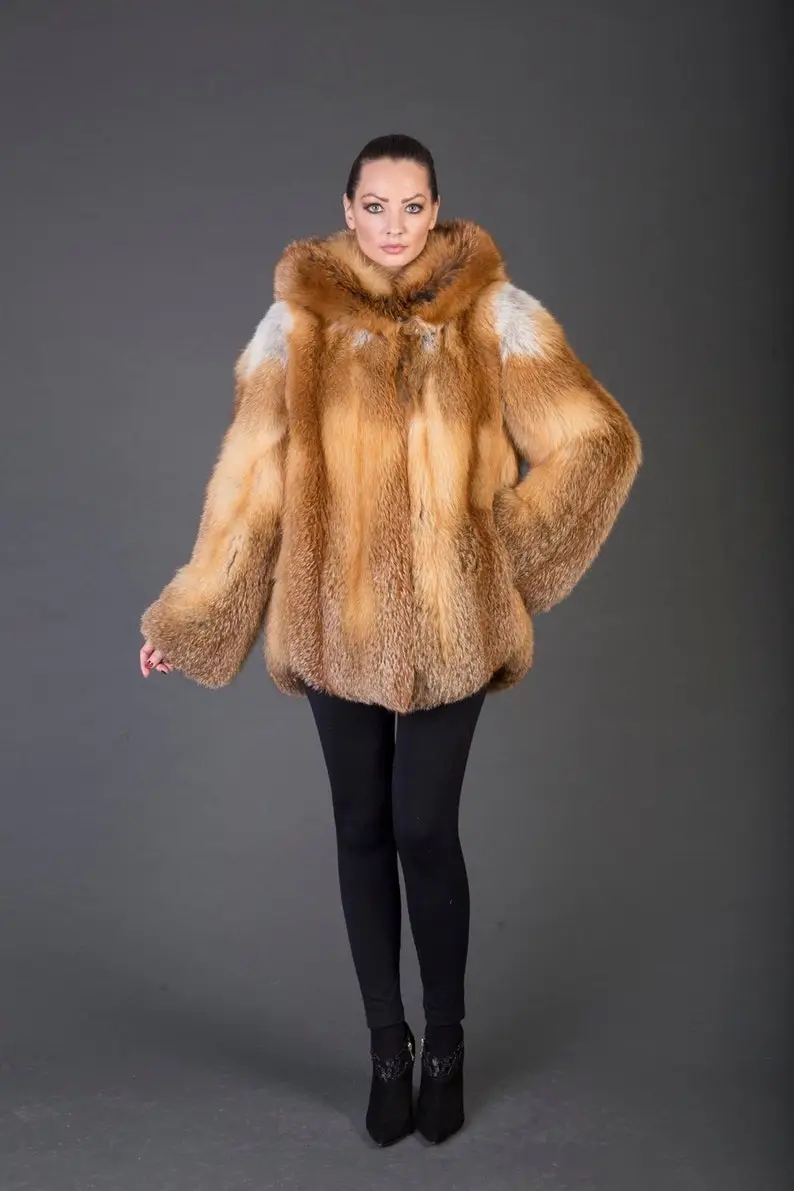 Canadian Red Fox Fur coat