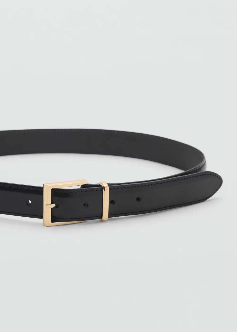 Casual Style Square Buckle Close Belts