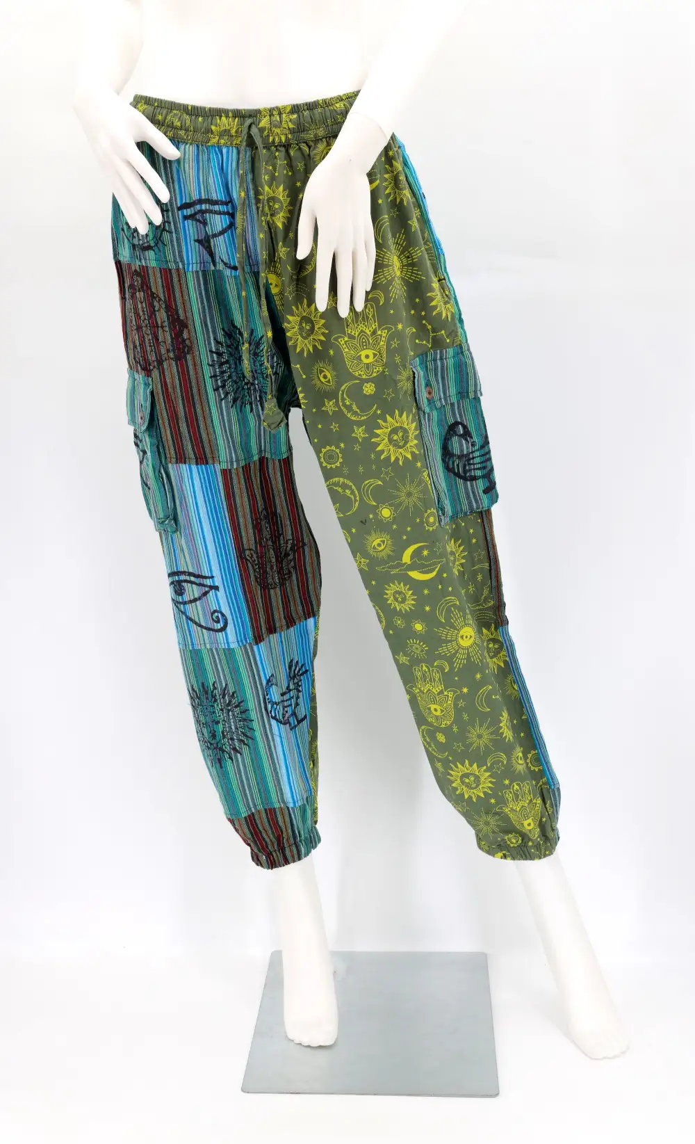 Women's Modern Harem Patchwork Festival Pants