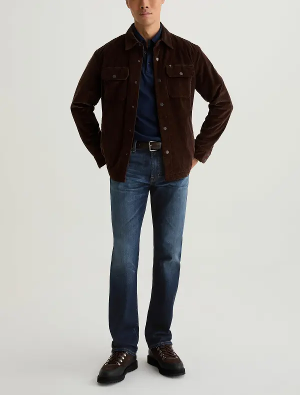 Men's Relaxed Tapered Zip Fly Comfort Stretch Jeans