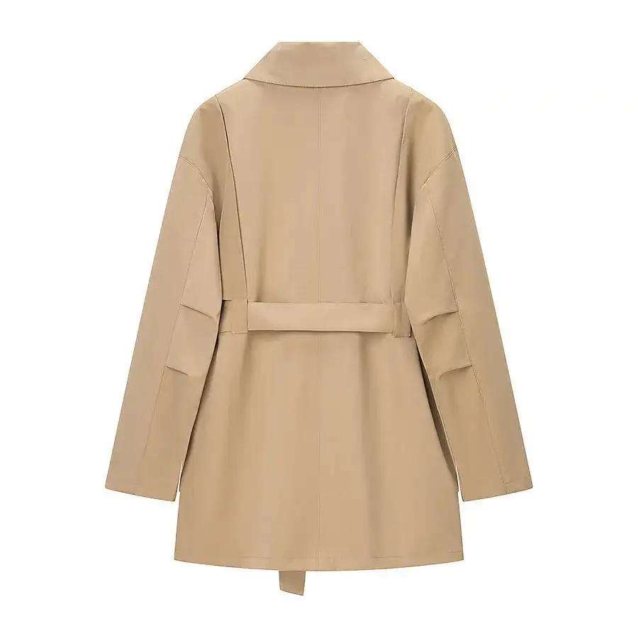 Relaxed Clean Line Trench Coat