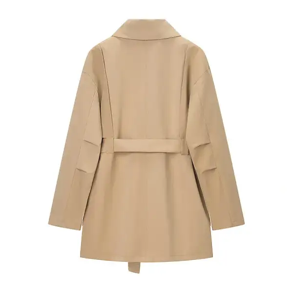 Relaxed Clean Line Trench Coat