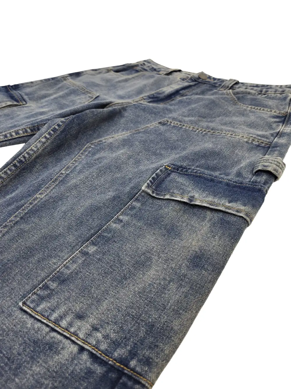 Men's Baggy Fit Cargo Carpenter Denim Jeans