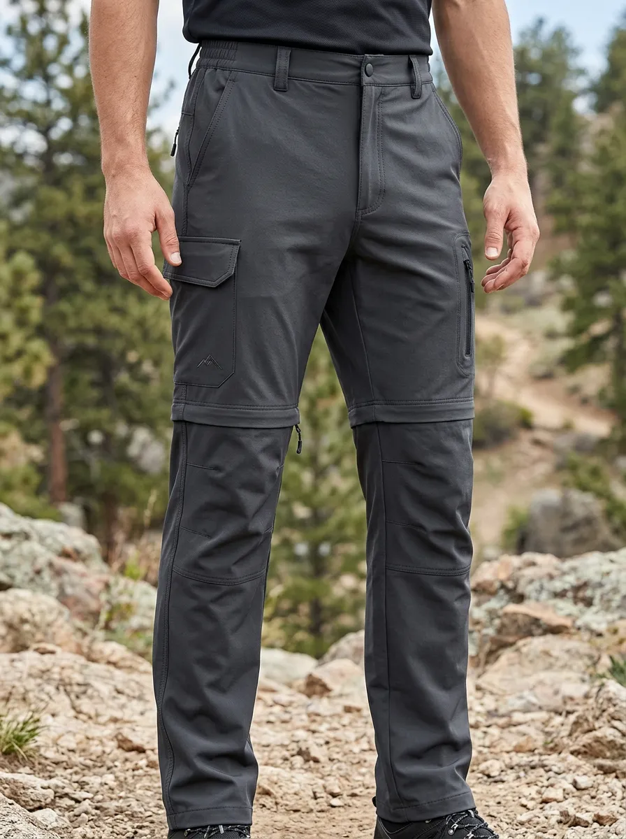Men's Trail Field Waterproof Zip-Off Tactical Cargo Pants