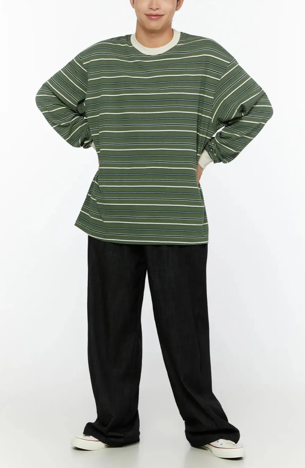 Men's Striped Long Sleeve T-Shirt