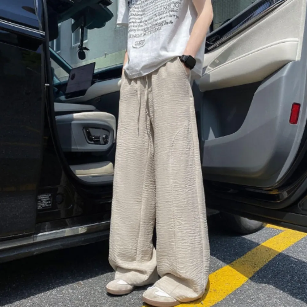 Cotton-Linen Relaxed Straight-Leg Pants