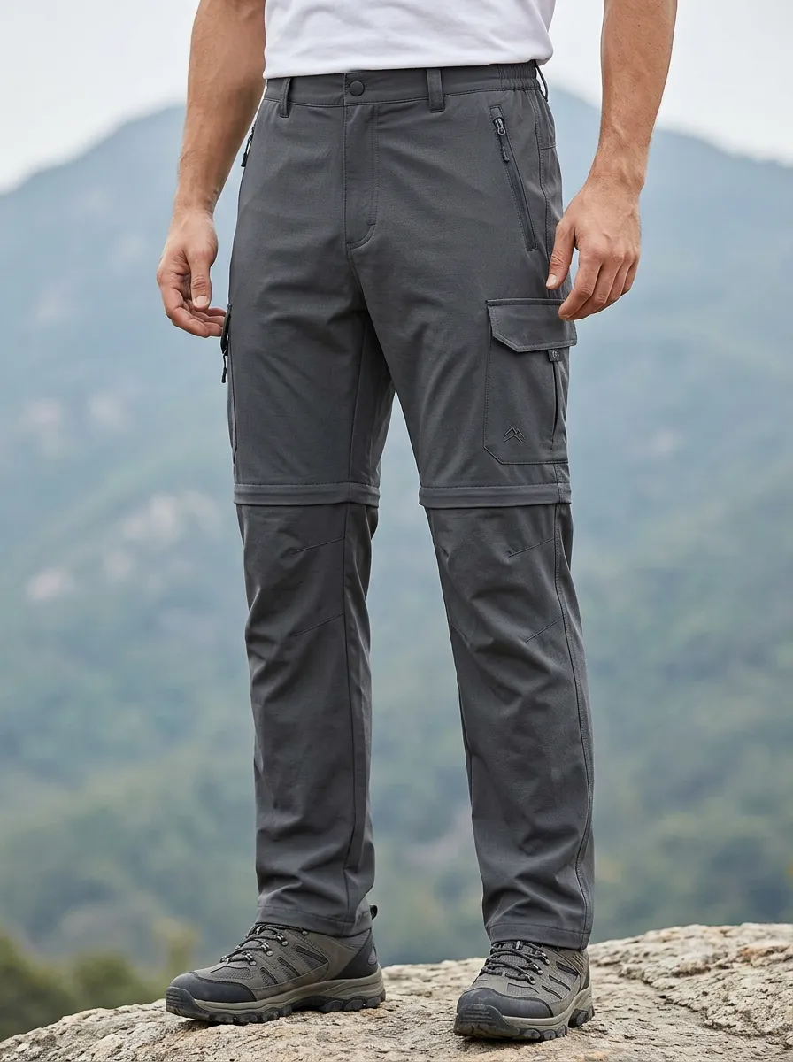 Men's Alpine Expedition Waterproof Zip-Off Tactical Cargo Pants