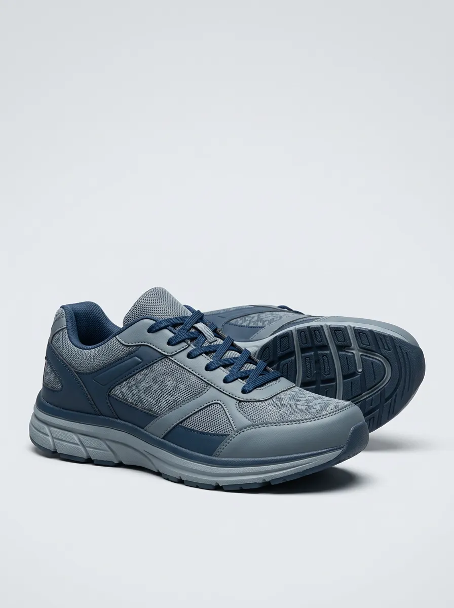 Men's Casual Sport Mesh Print Sneakers