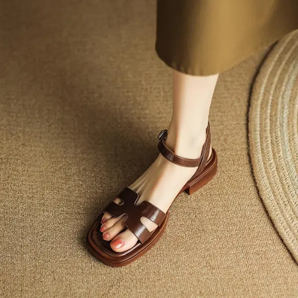 Platform Strap Flat Sandals