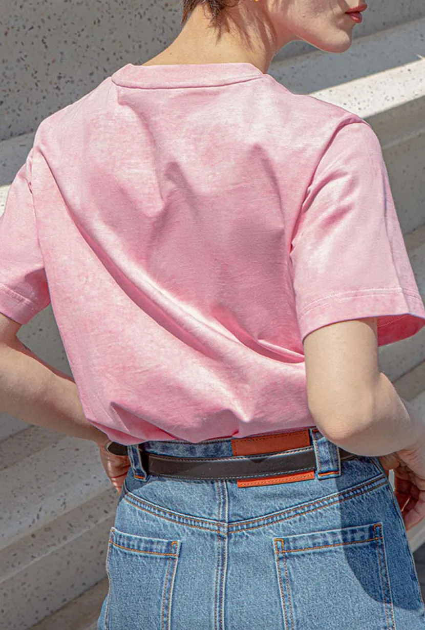 Cotton T-shirt - Pink