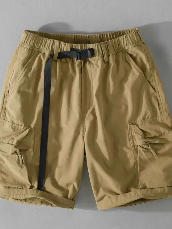 Drawstring Cargo Shorts