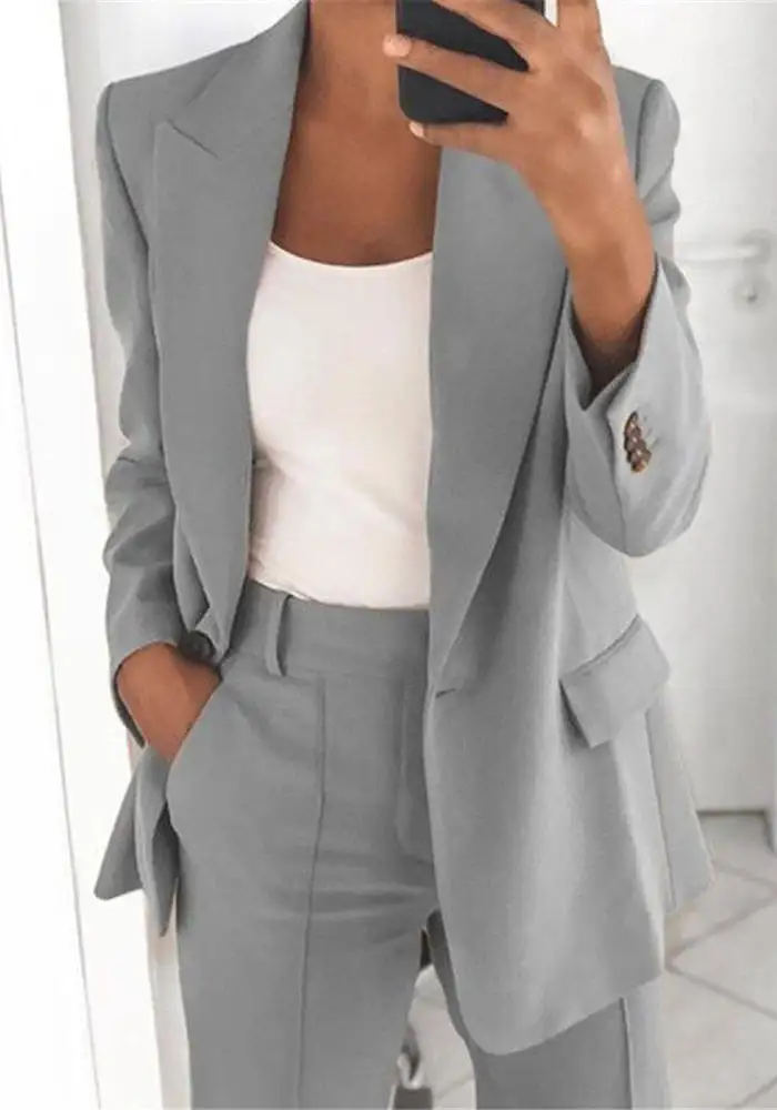 Truly Relaxed Easy Match Work Blazer and Pant Suit（⚡Clearance Sale）