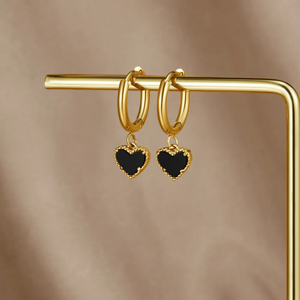 Heart Hoop Earrings