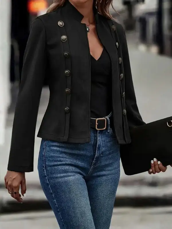 Button Front Jacket Bovenkleding