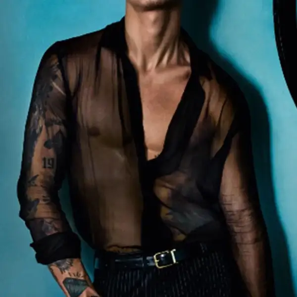 Simple Chiffon Long Sleeve Blouse