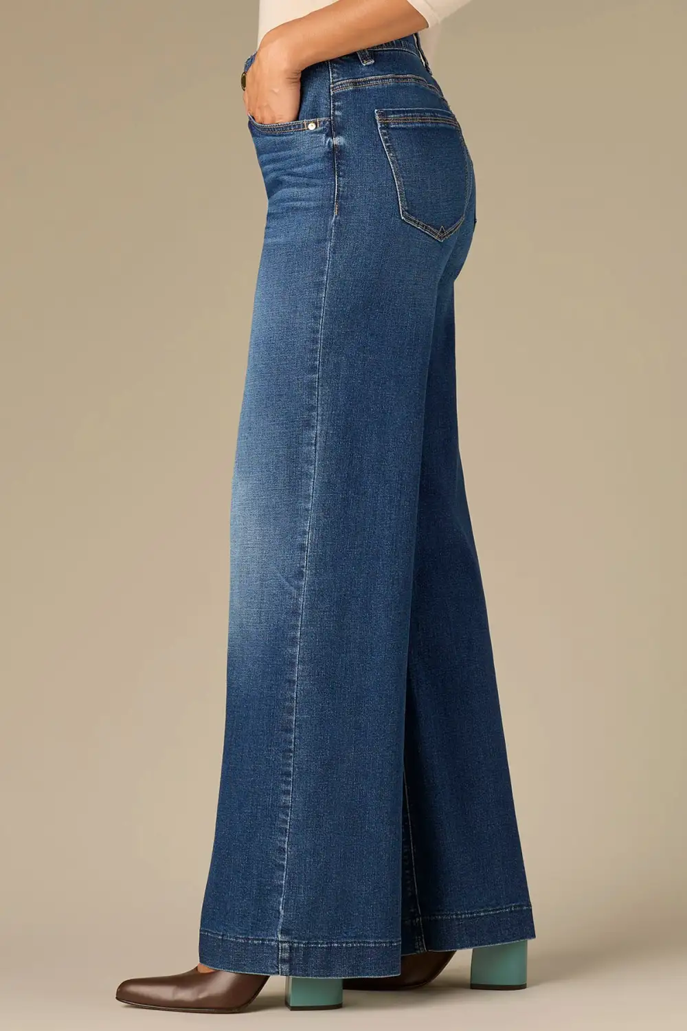 High Rise Sam Wide Leg Jeans