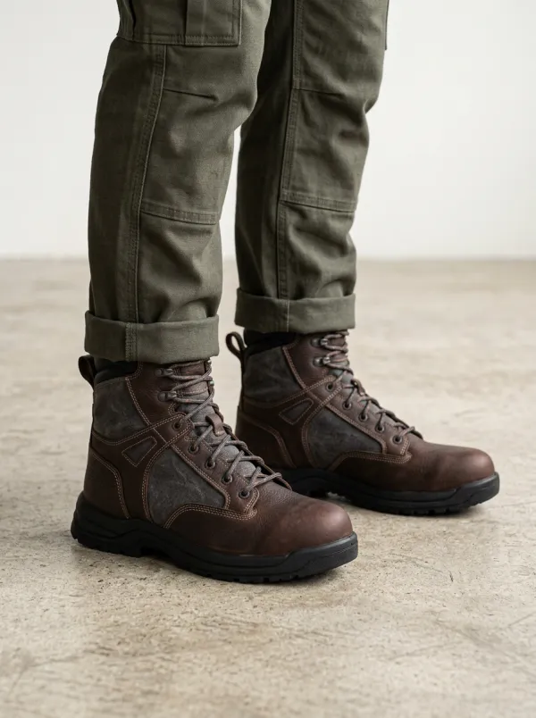 Men's Workwear Topographic Pattern Work Boots