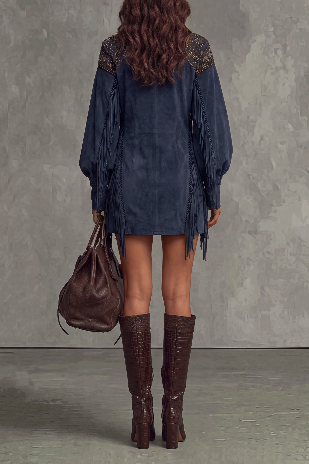 Modern Fringe Mini Dress