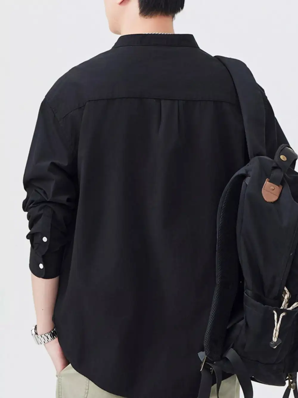 Modern Button Up Long Sleeve Shirt